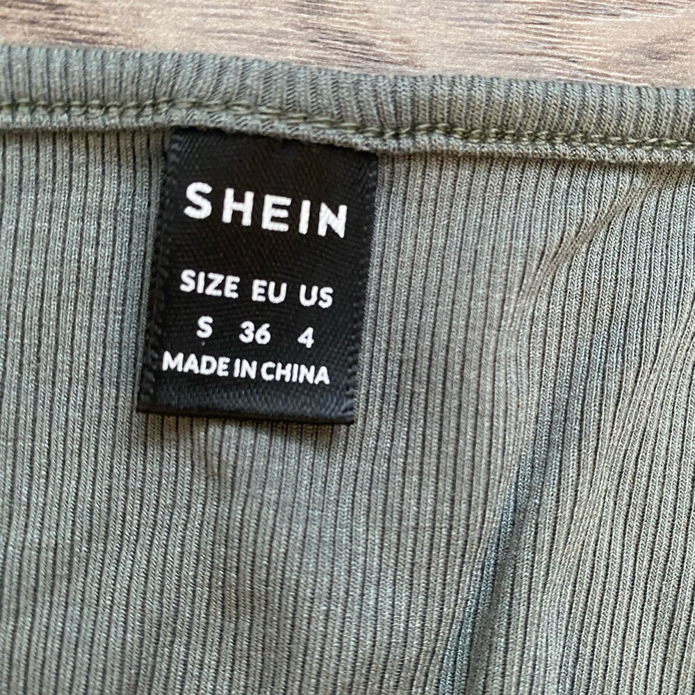 Maternity green mid length maternity dress long sleeve, super comfy size small - Picture 6 of 6